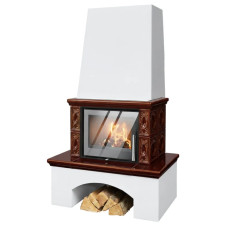 Kachlová kamna ABX Lombardie exklusive, Hnědá